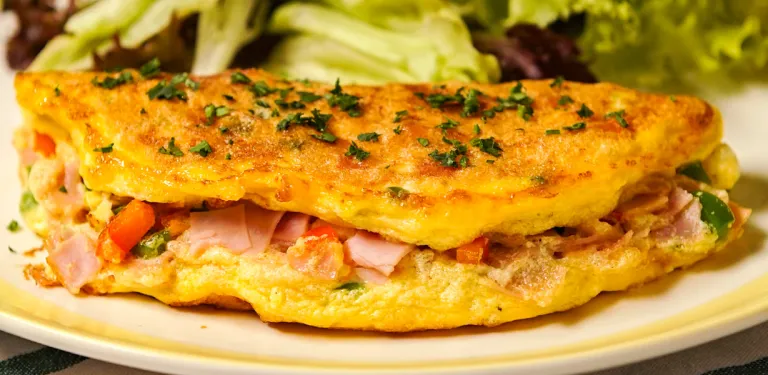 Omelete com legumes